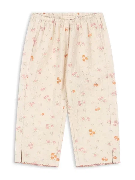 Konges Sløjd kalhoty s ELIN SLIT PANTS GOTS béžové