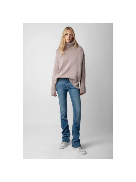 Sweter Zadig & Voltaire z kaszmiru szary