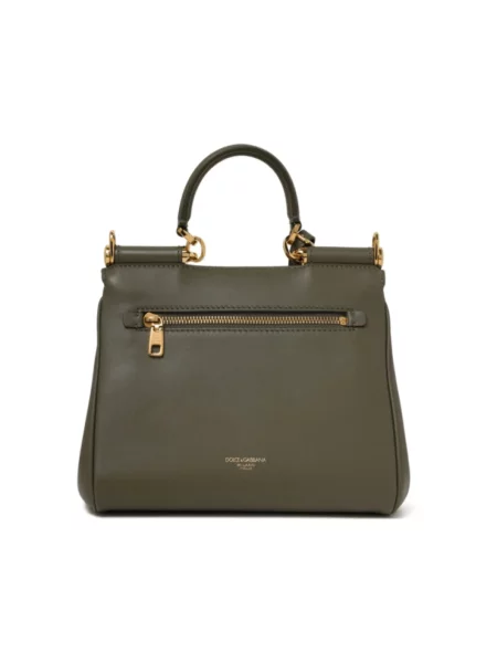 Torebka Dolce And Gabbana skórzana zielona