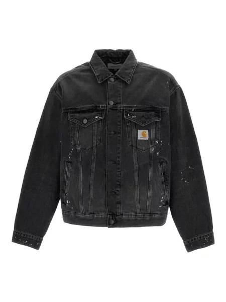 Kurtka jeansowa Carhartt Wip czarna
