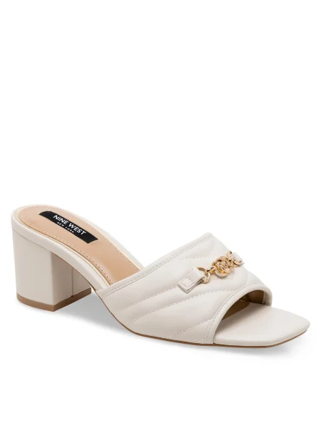 Papuci Nine West alb