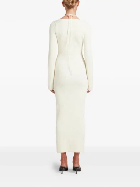 Rochie maxi Violante Nessi cu decolteu în V până la genunchi de costum
