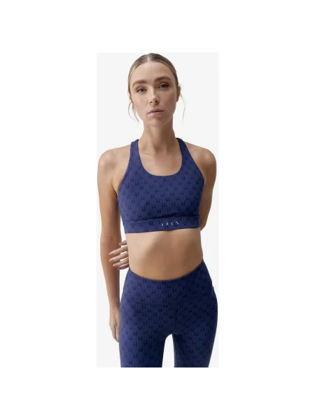 Biustonosz Born Living Yoga Monogram ciemny S niebieski