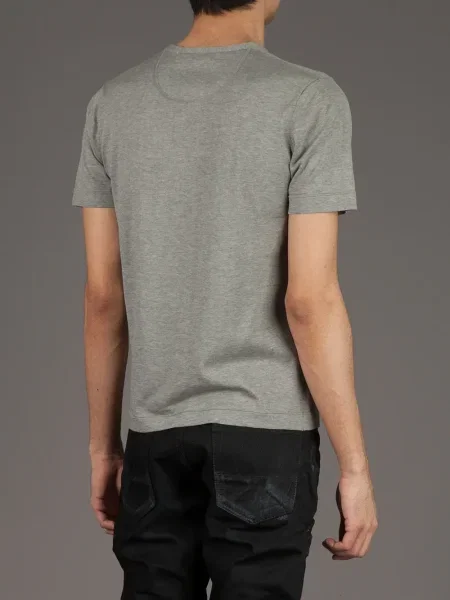 Tricou Side Slope cu decolteu în V gri