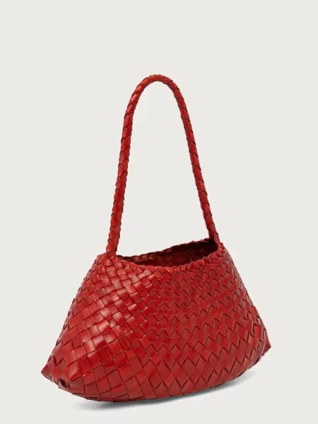 Dragon Diffusion kabelka typu shopper dámska kožená červená