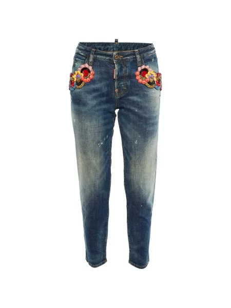 Blugi drepți Dsquared2 albastru
