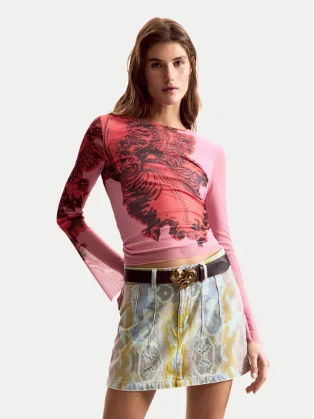 Desigual Bluzka Orchid Lacroix różowy