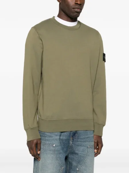 Hanorac Stone Island cu strasuri verde