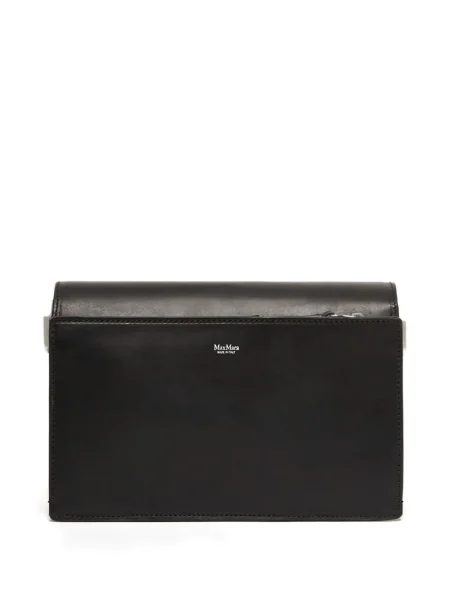 Geanta de piele Max Mara din piele negru