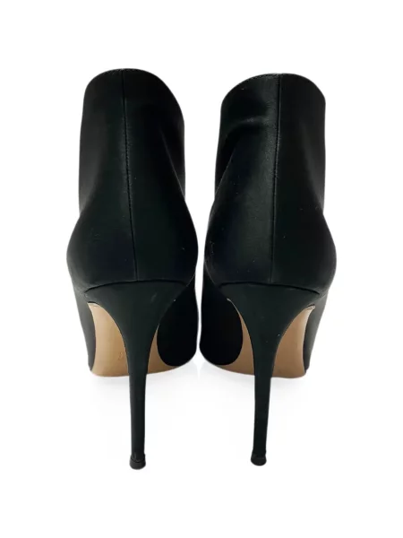 Pantofi cu toc Gianvito Rossi cu vârf deschis negru