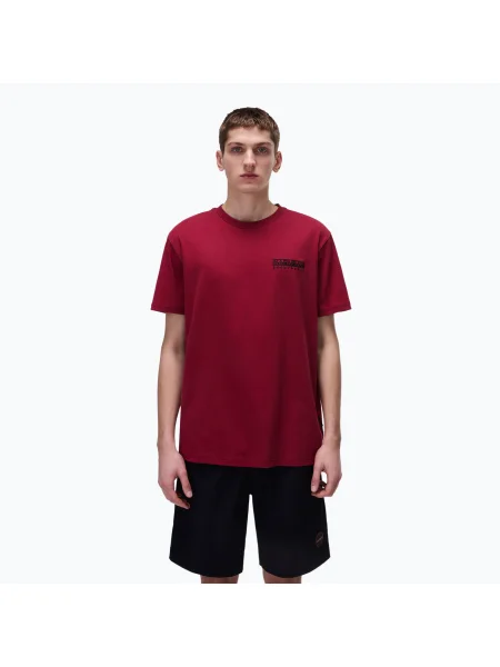 Tricou pentru bărbați Napapijri S-Vignonil Back tibetan red roșu