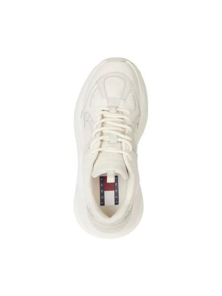 Sneakersy Tommy Jeans skórzane beżowe