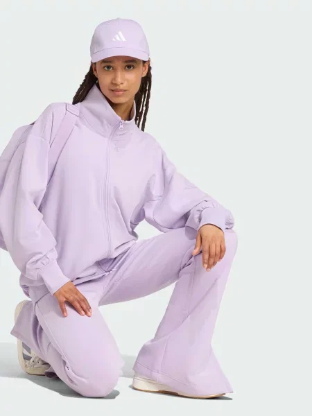 Повседневные переработанный брюки Adidas фиолетовые