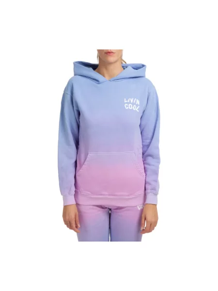 Bluza z kapturem Livincool fioletowa