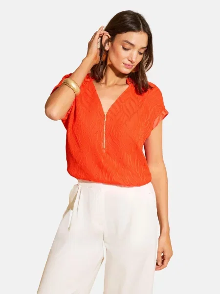 Love & roses Bluză portocaliu