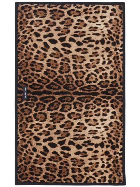Halat Dolce & Gabbana cu imagine cu model leopard negru