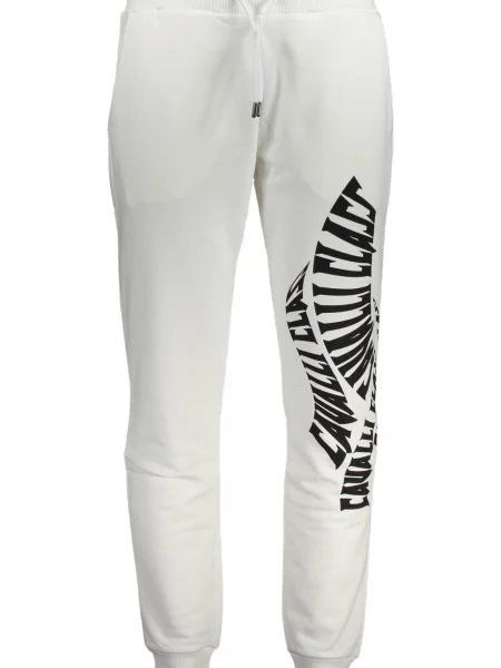 Pantaloni Cavalli Class alb