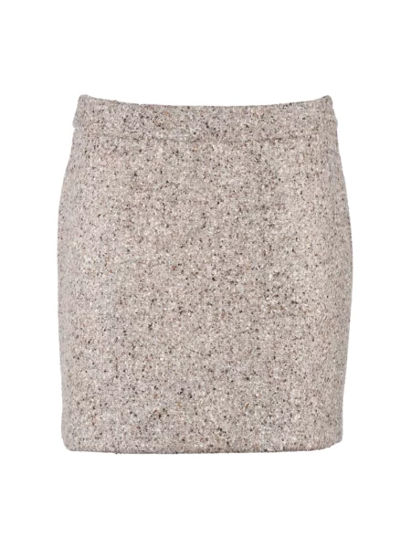 Mała mały spódnica mini Roberto Collina wełniana beżowa