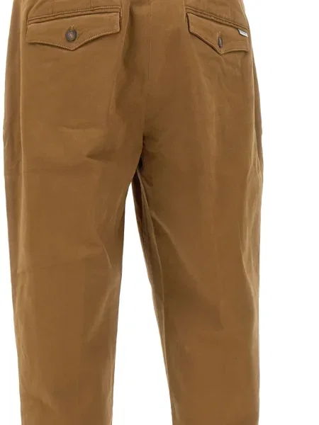 Pantaloni Re-hash cu 5 buzunare maro