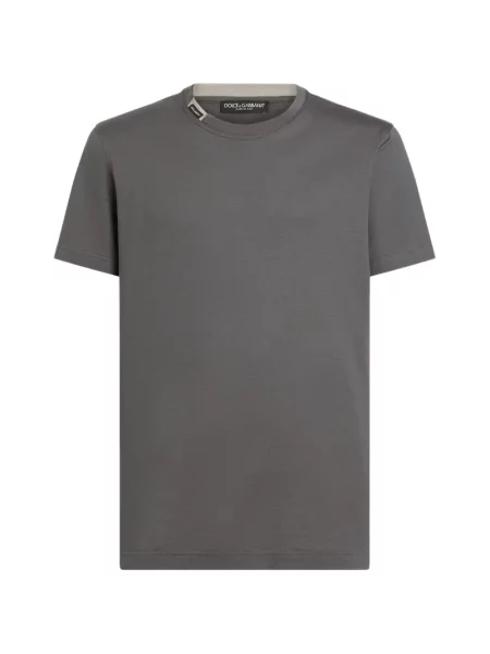 Tricou Dolce & Gabbana din jerseu gri