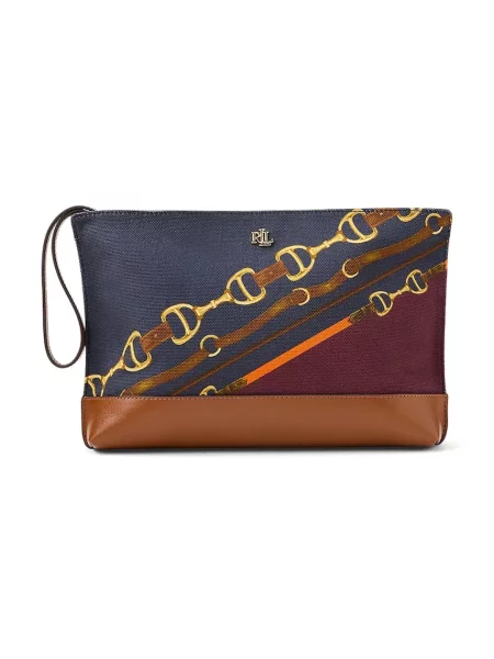 Torbica za okoli pasu Lauren Ralph Lauren črna