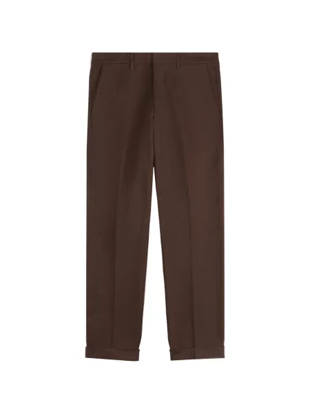 Pantaloni Fay cu buzunar frontal maro
