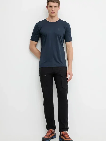 Однотонная футболка Haglofs синяя