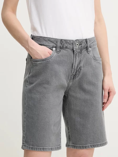 Jeans kratke hlače Pepe Jeans BERMUDA SHORT HW siva
