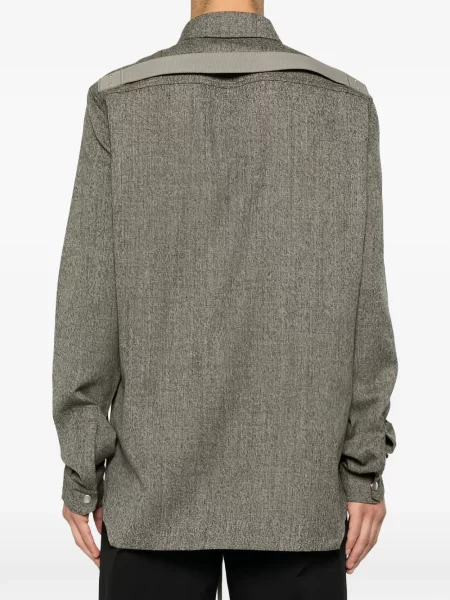 Cămașă Rick Owens melange gri