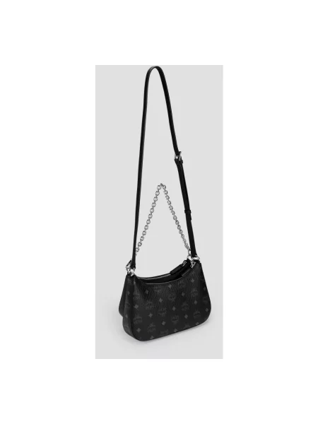 Torebka crossbody Mcm zamszowa czarna