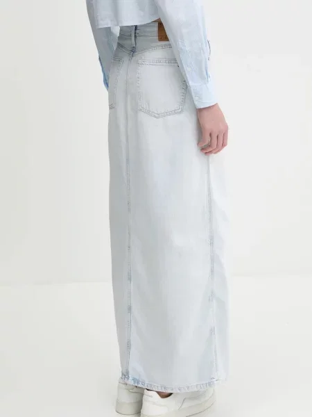 Džínová sukně Tommy Jeans maxi modrá