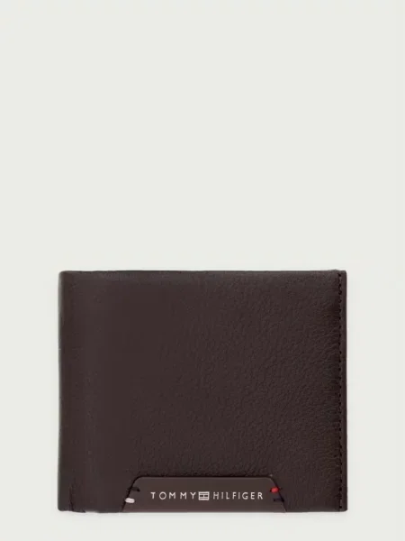 Tommy Hilfiger De piele portofel Corporate Mini maro
