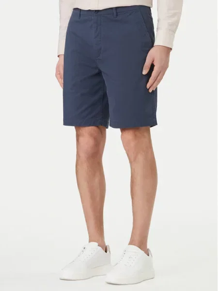 Calvin Klein Jeans Kratke hlače iz tkanine Mornarsko modra