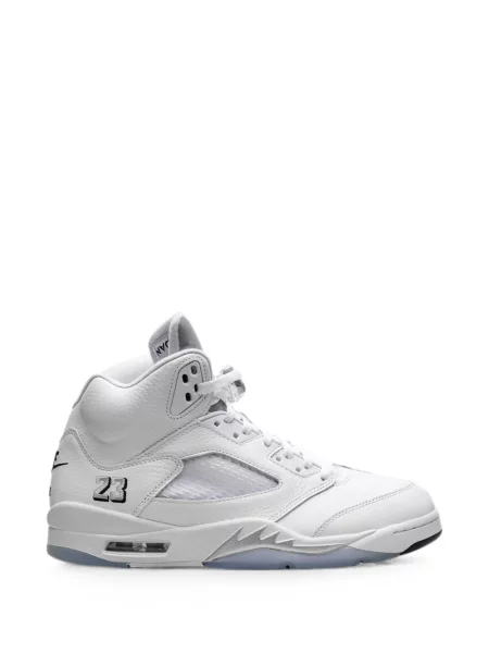 Sneakerși Jordan 5 Retro retro alb