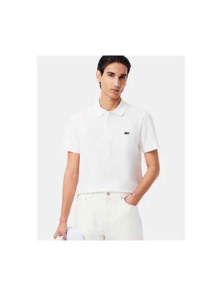 Tricou polo Lacoste alb