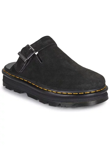 Mules Dr. Martens iz semiša črna
