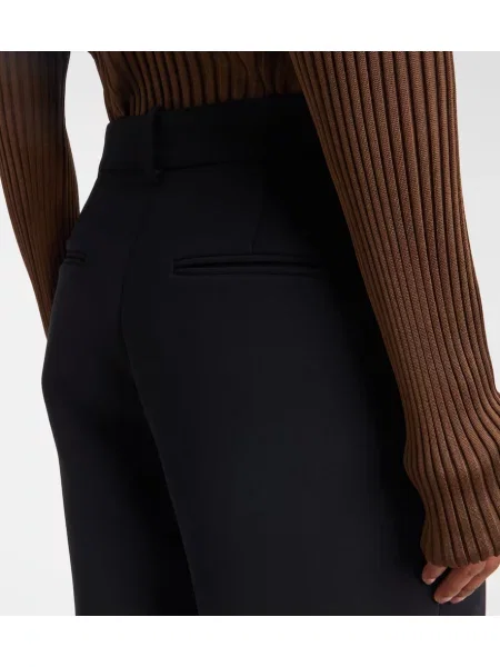 Pantaloni Khaite cu talie înaltă negru