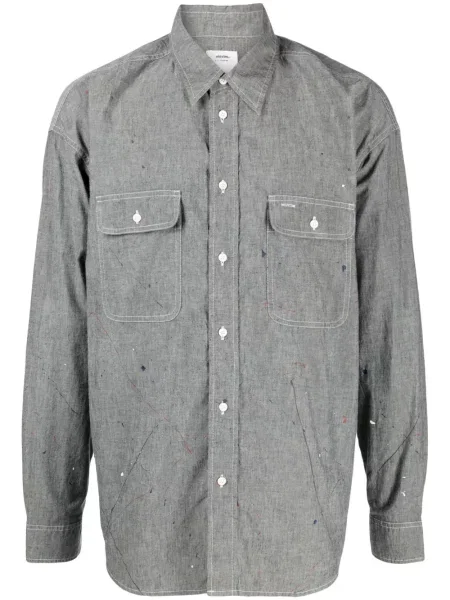 Košile Visvim s potiskem šedá