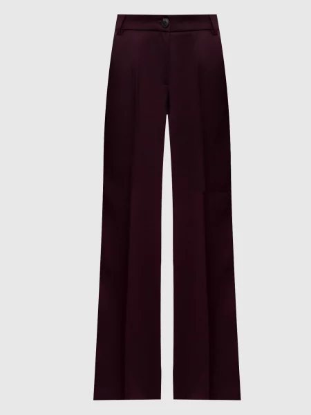 Штани кльош ESTROSO з вовною Max & Co фіолетові