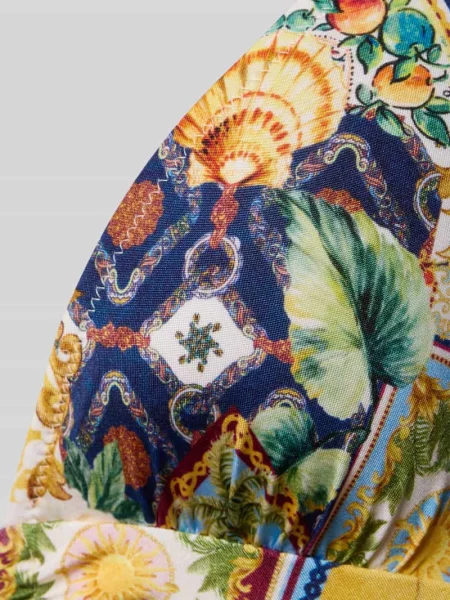 Kostium kąpielowy z głębokim dekoltem w serek model TREASURED TROVE' Watercult beżowy