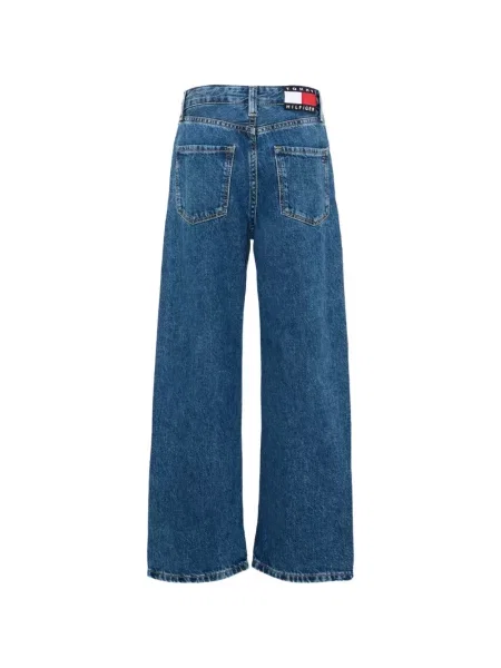 Gyerek széles szárú farmer Tommy Hilfiger kék