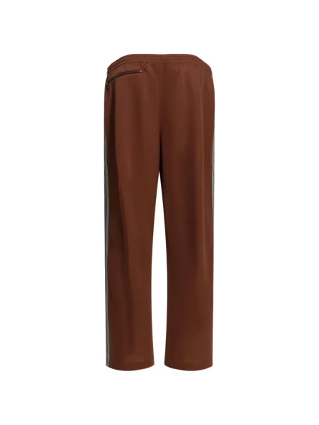 Pantaloni Needles cu dungi alergare roșu