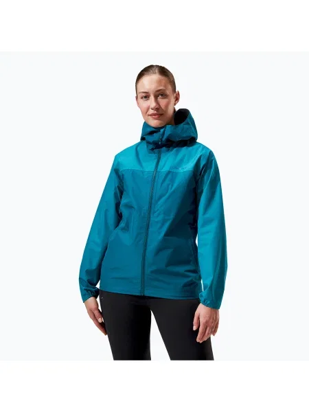 Berghaus Deluge Pro deep ocean/jungle jewel дамско дъждобранно яке синьо