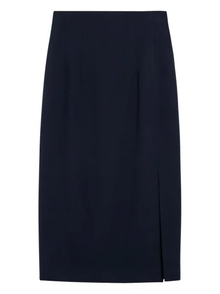 Midi-suknja Margaux Lonnberg visoki struk plava