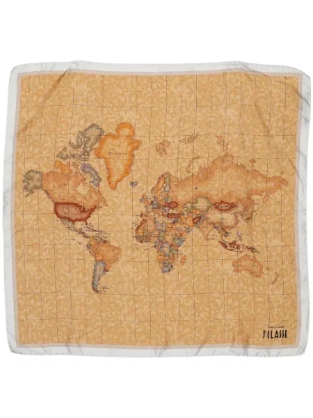 Svileni šal Alviero Martini bijela