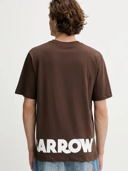 Футболка Barrow з принтом коричневий