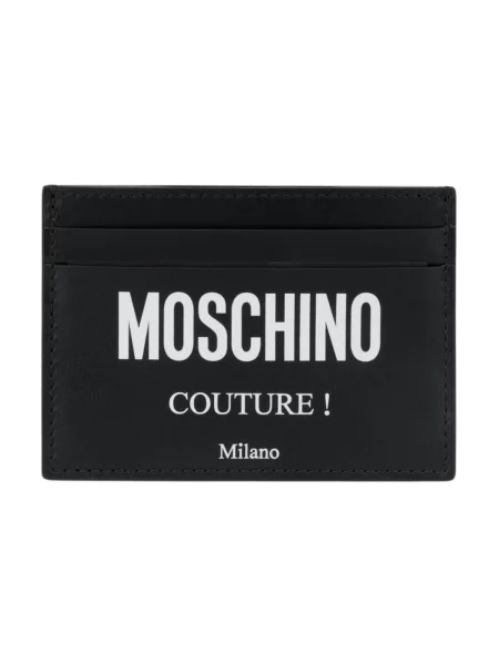 Portfel Moschino z nadrukiem czarny