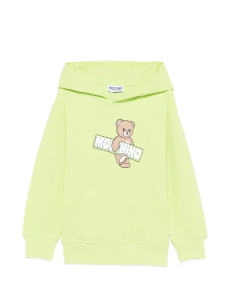 Bluza z kapturem dziecięca Moschino zielona