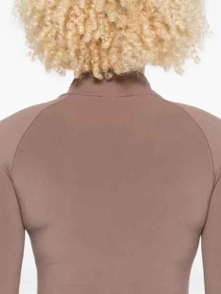 Sutien New Balance cu broderie din satin alb