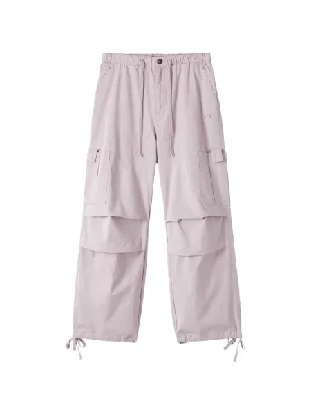 Mini șnur de strângere pantaloni cargo Mini Cream mini violet